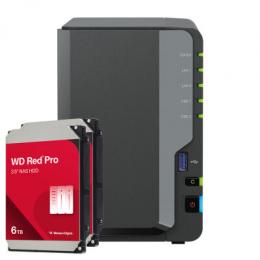 Synology DS224+ 12TB WD Red Pro HDD NAS-Bundle NAS inkl. 2x 6TB WD Red Pro HDD 3.5 Zoll SATA