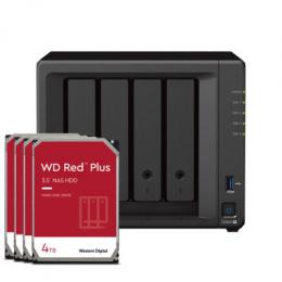 Synology DS923+ 16TB WD Red Plus NAS-Bundle NAS inkl. 4x 4TB WD Red Plus 3,5 Zoll SATA Festplatte