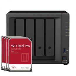 Synology DS923+ 48TB WD Red Pro NAS-Bundle NAS inkl. 4x 12TB WD Red Pro 3.5 Zoll SATA Festplatte