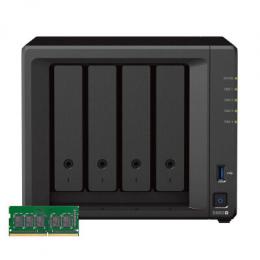 Synology DS923+ inkl. 4GB RAM Bundle mit 4-Bay NAS und 4GB Arbeitsspeicher (nicht verbaut)