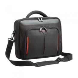 Targus Notebooktasche Laptoptasche Classic+, [schwarz/rot, bis 35,6cm (13-14,1