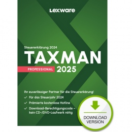 TAXMAN professional 2025  ESD   1 PC  (Steuerjahr 2024) (Download)