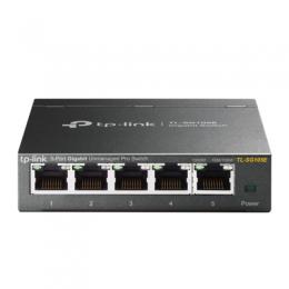 TP-Link TL-SG105E Unmanaged Pro Switch [5x Gigabit Ethernet, Plug-and-Play, Robustes Metallgehäuse]