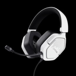 Trust Gaming GXT492W Carus Gaming Headset Leistungsstarkes, komfortables Over-Ear-Gaming-Headset für PC, Laptop und Konsolen, weiß