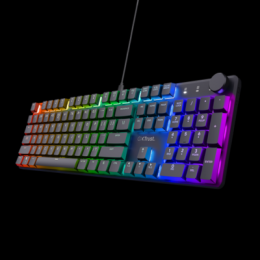 Trust Gaming GXT866 Torix Gaming Tastatur Mechanische Premium-Gaming-Tastatur in Originalgröße mit kompletter RGB-Beleuchtung