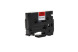 TZE 421 ALTERNATIV P-Touch 9mm schwarz auf rot Laminat
