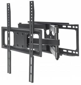Universal Basic TV-Wandhalterung, neig- und schwenkbar MANHATTAN Geeignet fr Flachbildschirme und Curved Displays von 32'' bis 55''* und bis zu 40 kg, neig- und schwenkbar, schwarz