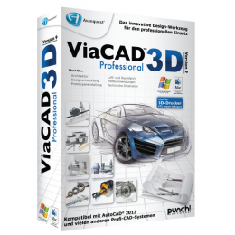 ViaCAD 3D 9 Professional Vollversion MiniBox   1 Benutzer |  1 PC/Mac 