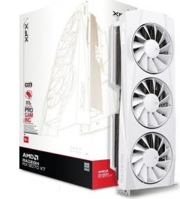 XFX Radeon RX 9070XT QUICKSILVER Gaming 16GB White - 16GB GDDR6, 1x HDMI, 3x DP