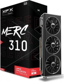 XFX Speedster MERC 310 Radeon RX 7900 XTX Black Edition - 24GB GDDR6, HDMI, 3x DP