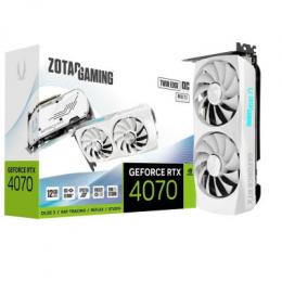 Zotac Gaming GeForce RTX 4070 Twin Edge OC White Edition - 12GB GDDR6X, 1x HDMI, 3x DP