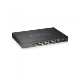 Zyxel GS1920-24HP V2 Smart Managed Switch 24x Gigabit Ethernet (24x PoE+, max. 375 Watt), 4x GbE/SFP Combo